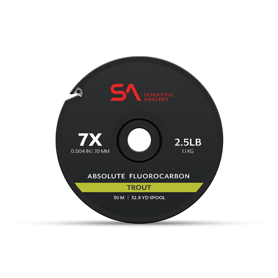 SA ABSOLUTE FLOUROCARBON TROUT TIPPET ASSORTMENT 4X,5X,6X