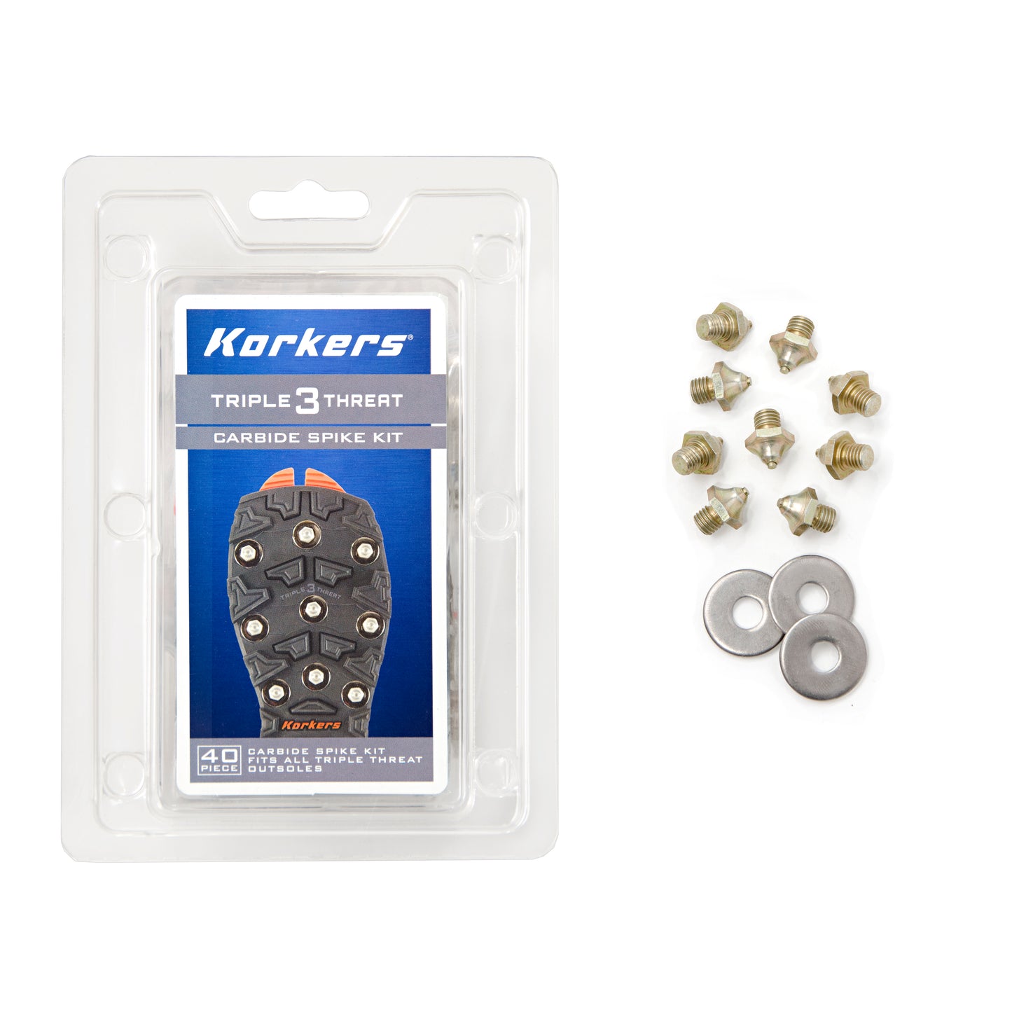KORKERS TRIPLE THREAT CARBIDE SPIKE KIT