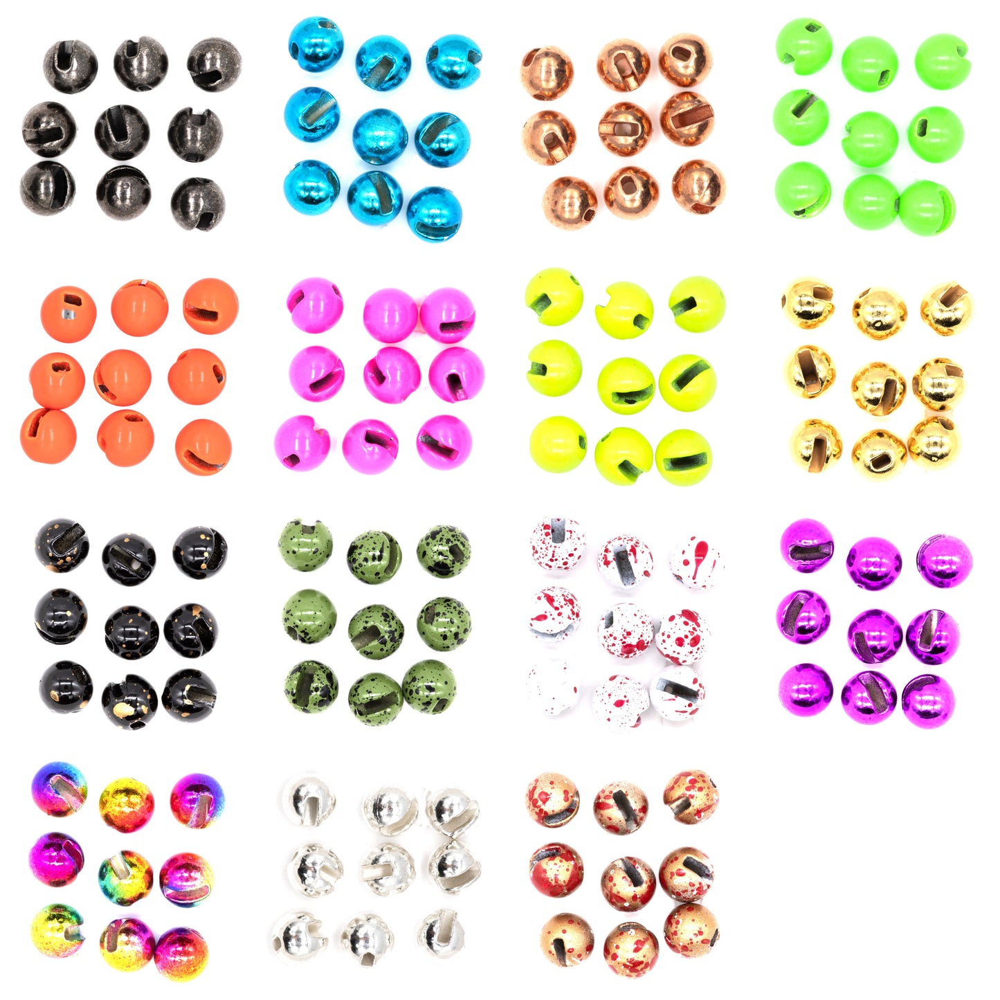 SEMPERFLI TUNGSTEN SLOTTED BEADS 3.8MM