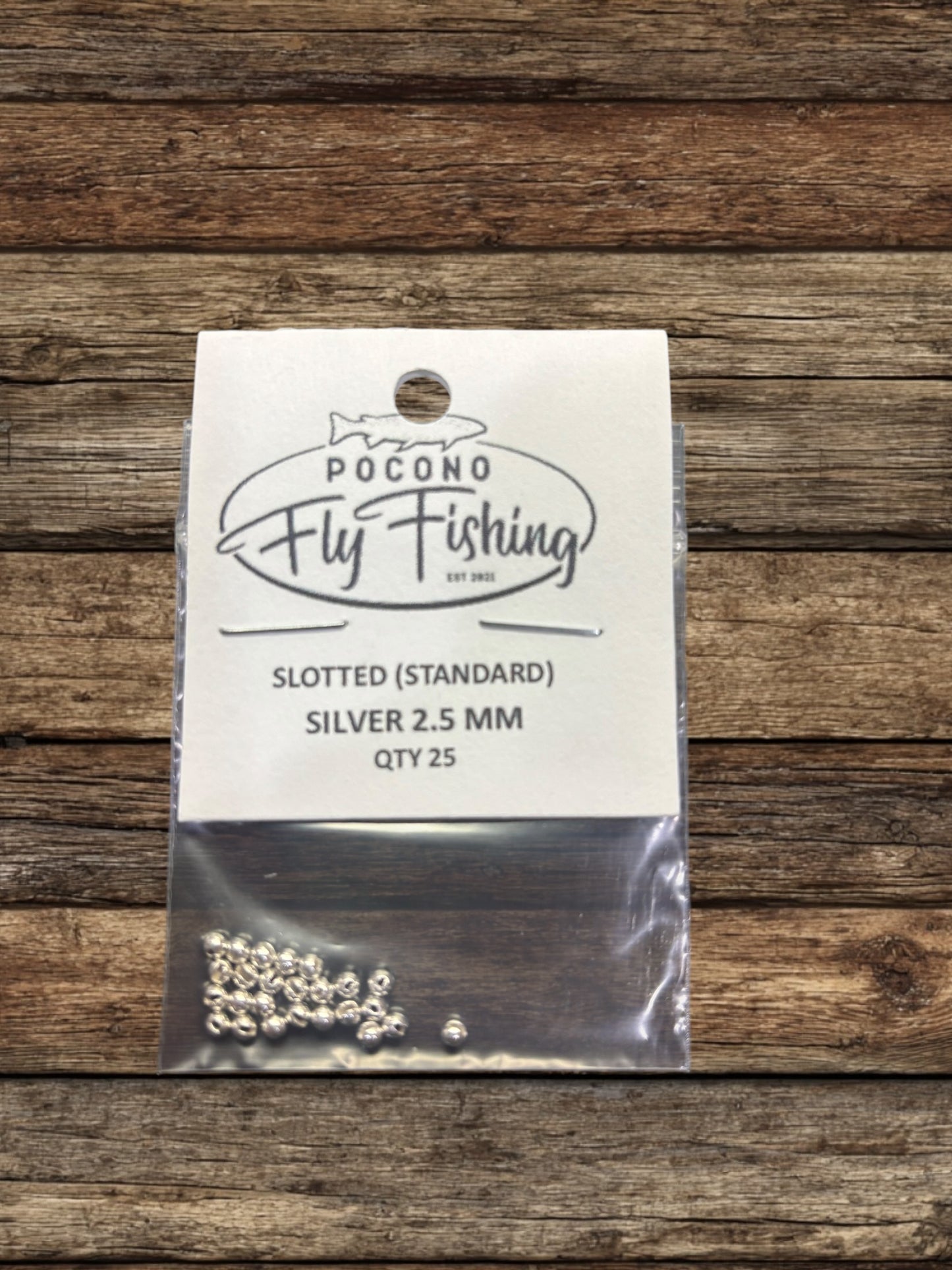 PFF SLOTTED TUNGSTEN BEADS 25/COUNT