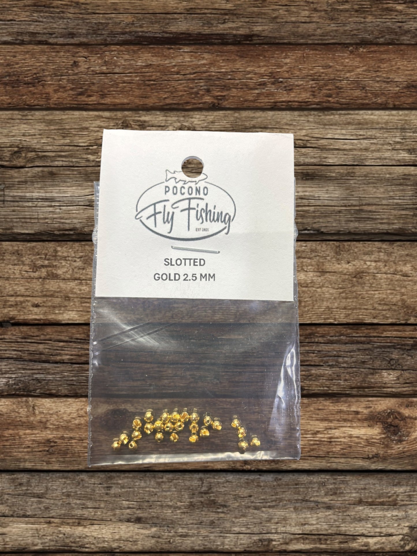 PFF SLOTTED TUNGSTEN BEADS 25/COUNT