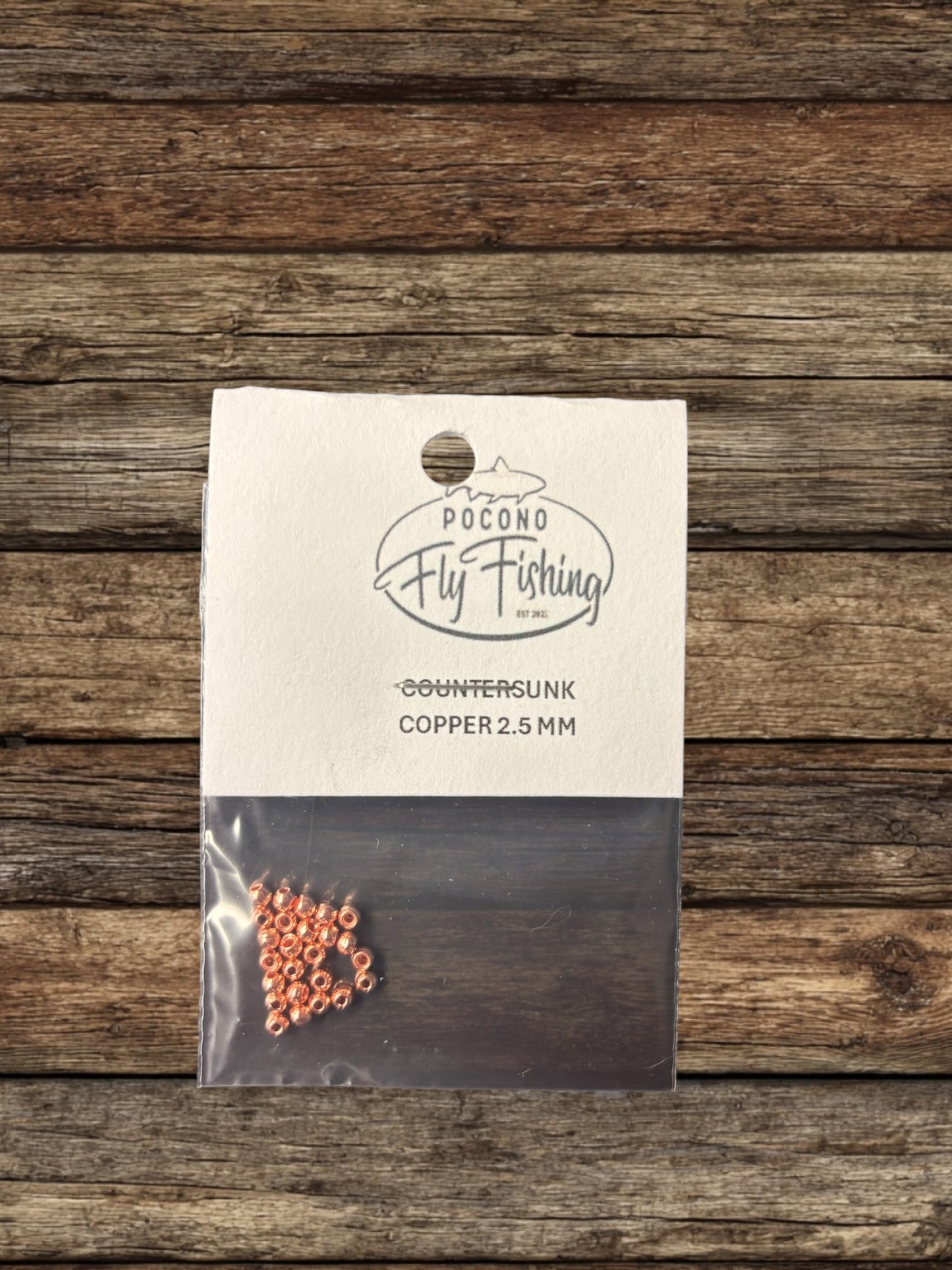 PFF TUNGSTEN COUNTERSUNK BEADS 25/COUNT