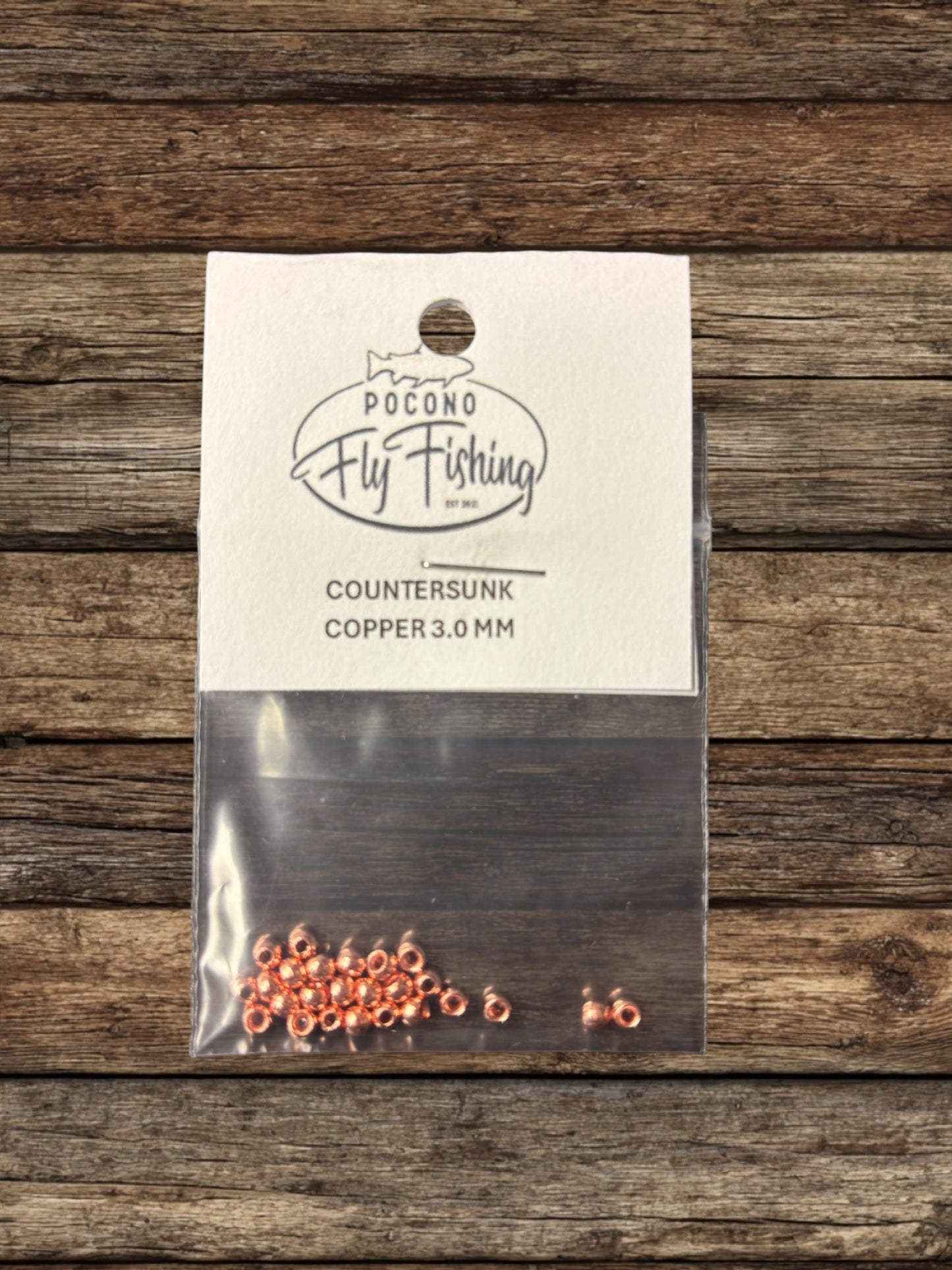 PFF TUNGSTEN COUNTERSUNK BEADS 25/COUNT