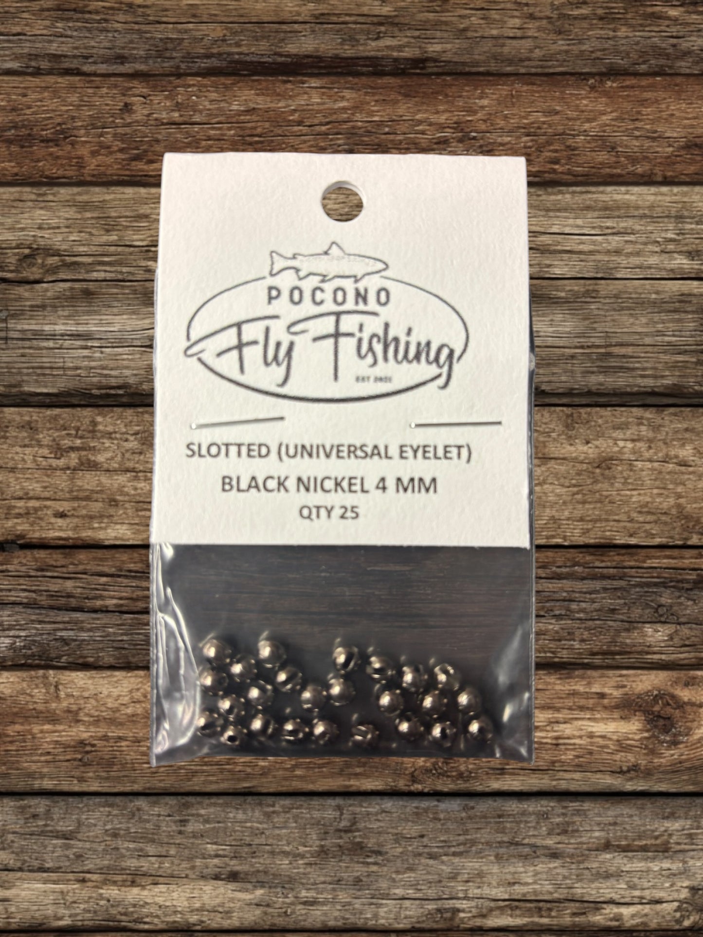 PFF SLOTTED TUNGSTEN BEADS 25/COUNT