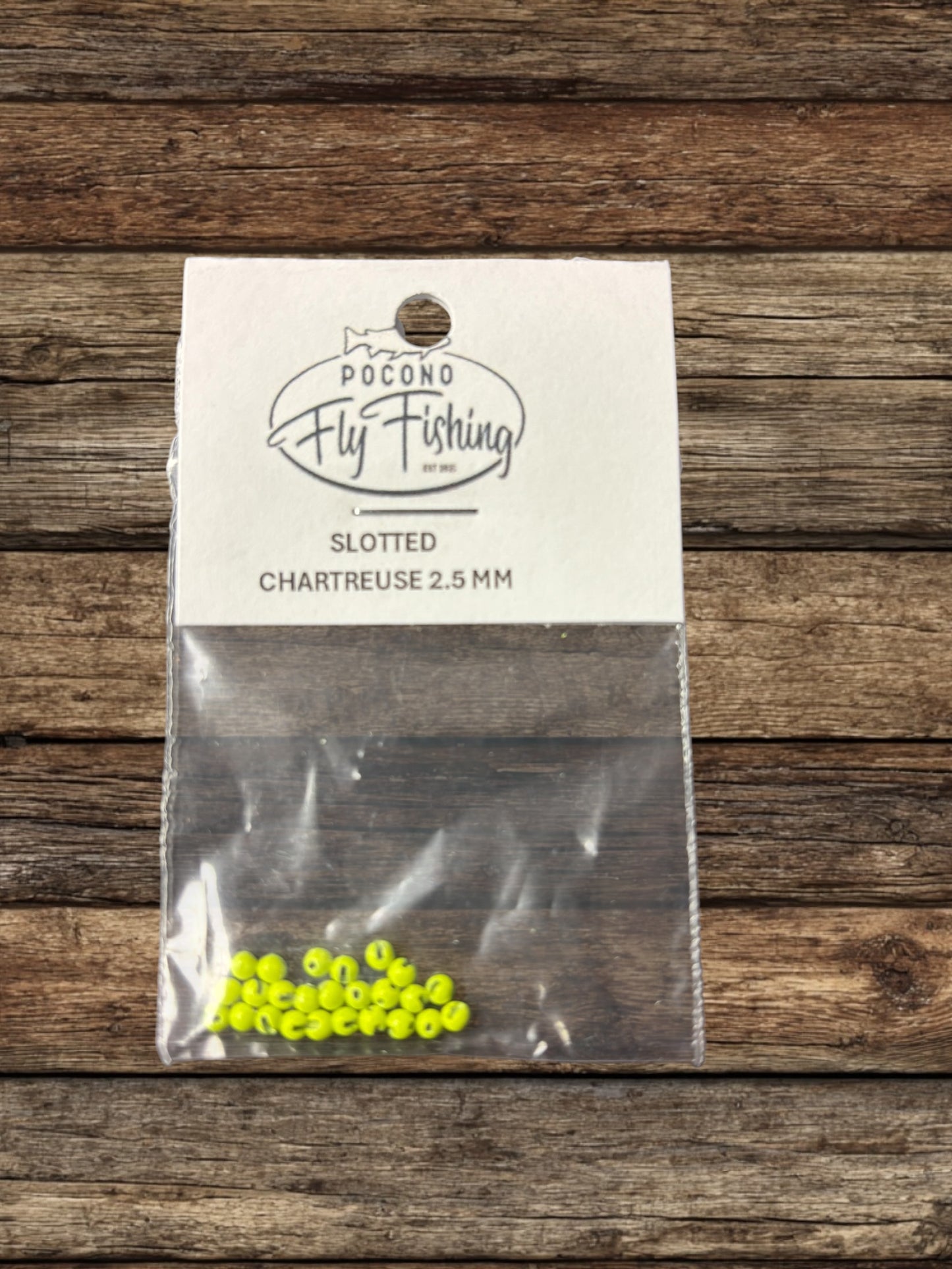 PFF SLOTTED TUNGSTEN BEADS 25/COUNT